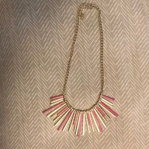Pink and gold necklace